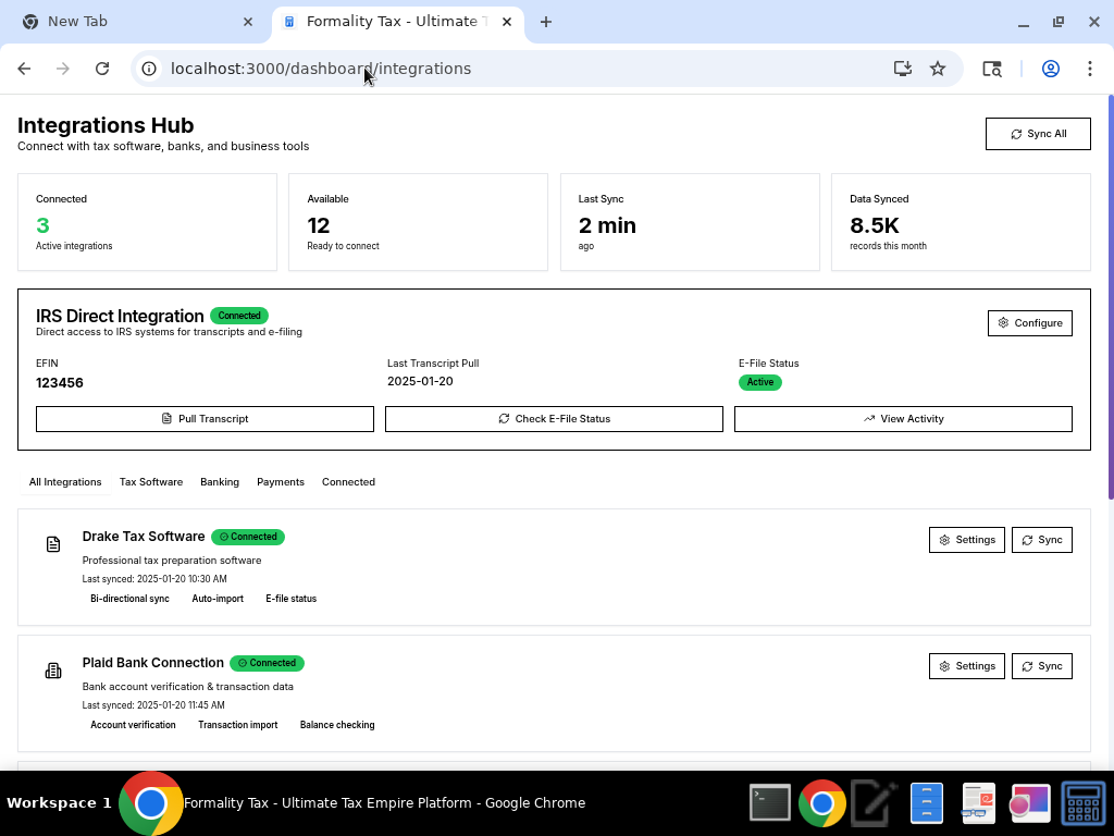 Integrations Hub